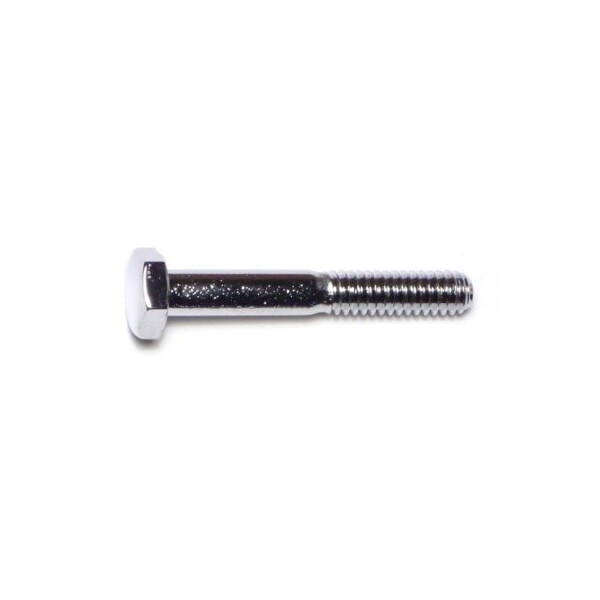 Midwest Fastener Grade 5, 1/4"-20 Hex Head Cap Screw, Chrome Plated Steel, 1-3/4 in L, 10 PK 74068 - main